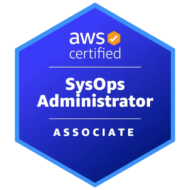 SysOps administrator badge